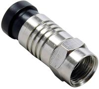 TRU COMPONENTS 1582449 F mâle compression Connexions: Fiche mâle F Diamètre de câble: 8.2 mm