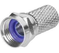 TRU COMPONENTS 1582459 F mâle avec joint en caoutchouc Connexions: Fiche mâle F Diamètre de câble: 6.8 mm