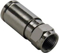 TRU COMPONENTS 1582479 F mâle bruni Connexions: Fiche mâle F Diamètre de câble: 8.2 mm