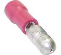 TRU COMPONENTS 1583024 Cosse cylindrique mâle 0.50 mm² 1.50 mm² Ø de la broche: 4 mm partiellement isolé rouge
