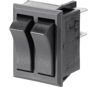 TRU COMPONENTS 1587546 Interrupteur à bascule TC-R13-90PAA-01 250 V/AC 10 A 2 x Off/On à accrochage