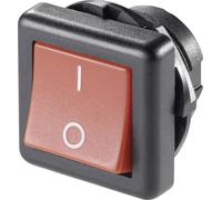 TRU COMPONENTS 1587563 Interrupteur à bascule TC-R13-136A-05 RED 250 V/AC 6 A 1 x Off/On à accrochag