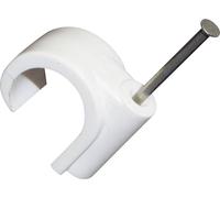 TRU COMPONENTS 523532 Cavalier 1571797 Plage de Ø du faisceau 20 mm (max) blanc mat 100 pc(s)