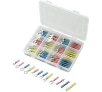 TRU COMPONENTS 549944 Assortiment de cosses à sertir 0.50 mm² 6 mm² rouge, bleu, jaune 104 pc(s)