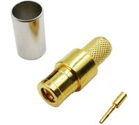 TRU COMPONENTS 5972596 Connecteur SMB à polarité inversée mâle, droit 50 Ω