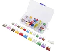 TRU COMPONENTS 60pcs fuse kit TC-14378664 Jeu de fusibles, Extracteur de fusible 2 A, 3 A, 5 A, 7.5 A, 10 A, 15 A, 20 A, 25 A, 30