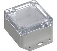 TRU COMPONENTS 6U07080805737 TC-13865220 Boîtier industriel 106.5 x 76.5 x 45 ABS-PC gris clair, transparent 1 pc(s)