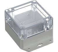 TRU COMPONENTS 6U07090906737 TC-13865252 Boîtier industriel 121.5 x 91.5 x 60 ABS-PC gris clair, transparent 1 pc(s)