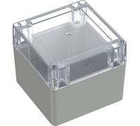 TRU COMPONENTS 6U07111109437 TC-13865100 Boîtier industriel 105 x 105 x 89.7 ABS, Polycarbonate gris clair, transparent 1 pc(s)