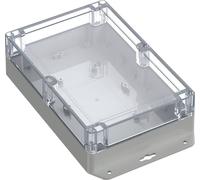 TRU COMPONENTS 6U07211406639 TC-13865340 Boîtier industriel 243.5 x 141.5 x 60.1 Polycarbonate gris clair, transparent 1 pc(s)