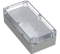 TRU COMPONENTS 6U07241208139 TC-13865348 Boîtier industriel 240.2 x 120.1 x 75.1 Polycarbonate gris clair, transparent 1 pc(s)