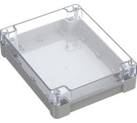 TRU COMPONENTS 6U07241906437 TC-13865188 Boîtier industriel 240 x 191.3 x 61.7 ABS-PC gris clair, transparent 1 pc(s)