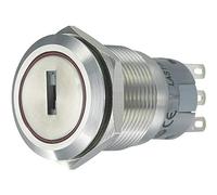 TRU COMPONENTS 701824 LAS1-AGQ-22Y/31 Interrupteur à clé anti vandalisme 250 V/AC 5 A 2 x On/Off/On 2 x 45 ° IP40 1 pc(