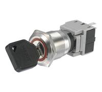 TRU COMPONENTS 704395 LAS1-BGQ-11Y/21 Commutateur à clé 250 V/AC 5 A 1 x Off/On 1 x 90 ° IP40 1 pc(s)