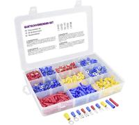 TRU COMPONENTS 731306 Assortiment de cosses à sertir 0.50 mm² 2.50 mm² bleu,