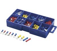 TRU COMPONENTS 732038-450 Assortiment de cosses à sertir 0.50 mm² 2.50 mm² bleu, jaune, rouge 450 pc(s)