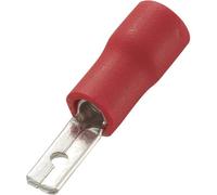 Cosse à languette mâle 2.8 x 0.8 mm TRU COMPONENTS MDD1.25-110(5) 736753-2.5 180 ° partiellement isolé rouge 100 pc(s)