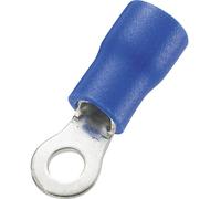 TRU COMPONENTS 738208 Cosse à oeillet Section max.=2.50 mm² Ø du trou=10.5 mm partiellement isolé bleu 100 pc(s)