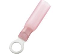 TRU COMPONENTS 739250 Cosse à oeillet avec gaine thermorétractable Section max.=1.50 mm² Ø du trou=6.3 mm partiellement isolé
