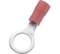 TRU COMPONENTS 746762 Cosse à oeillet Section max.=1.50 mm² Ø du trou=8.4 mm partiellement isolé rouge 100 pc(s)