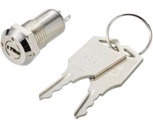 TRU COMPONENTS 754102 S1091 B Commutateur à clé 30 V 1 A 1 x Off/On 1 x 90 ° 1 pc(s)