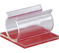 TRU COMPONENTS 93014c470a Embase de fixation autocollant 1386636 Plage de Ø du faisceau 12.70 mm (max) transparent