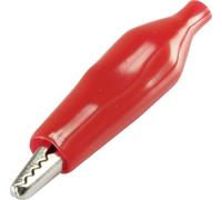 TRU COMPONENTS 93038c37 Pince crocodile rouge Longueur: 40 mm