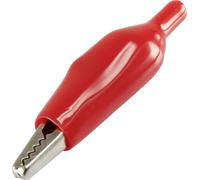 TRU COMPONENTS 93038c43 Pince crocodile rouge Longueur: 55 mm