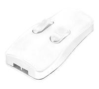 TRU COMPONENTS 98001c411 Interrupteur pour câble souple blanc 2 x Off/On 2 A 1 pc(s)