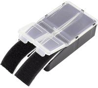 TRU COMPONENTS 98001c422 Bandelette auto-agrippante pour grouper (L x l) 90 mm x 28 mm noir 10 pc(s)