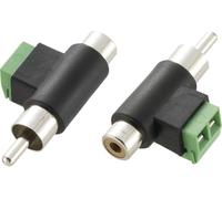 TRU COMPONENTS Adaptateur Cinch/RCA Cinch-RCA mâle - Cinch-RCA femelle, à visser 1 pc(s)