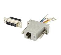 TRU Components Adaptateur D-SUB Femelle D-SUB 15 Broches - Prise RJ45.