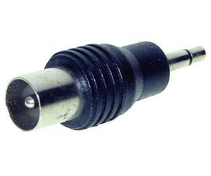 TRU COMPONENTS Adaptateur jack Jack mâle 3.5 mm - Coaxial mâle mono Nombre de pôles:2