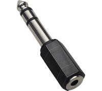 TRU COMPONENTS Adaptateur jack Jack mâle 6.35 mm - Jack femelle 3.5 mm stéréo Nombre de pôles:3 100 pc(s)