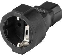 TRU COMPONENTS Adaptateur pour appareils réfrigérants femelle CEE - Secteur mâle C14 Nombre total de pôles: 2 + PE noir 1 pc(s)