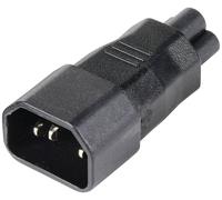TRU COMPONENTS Adaptateur secteur Secteur mâle C14 - Fiche femelle (forme de trèfle) C5 Nombre total de pôles: 3