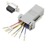 TRU COMPONENTS Adaptateur SUB-D SUB-D femelle 9 pôles - RJ45 femelle 1 pc(s)