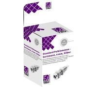 TRU COMPONENTS Assortiment de connecteurs de test embase femelle, verticale argent 10 pc(s)