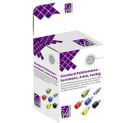 TRU COMPONENTS Assortiment de connecteurs de test embase femelle, verticale bleu, jaune, vert, noir, rouge, argent 12 parties