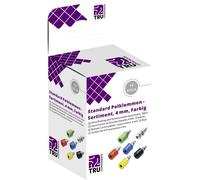 TRU COMPONENTS Assortiment de connecteurs de test embase femelle, verticale bleu, jaune, vert, noir, rouge, argent 12 parties