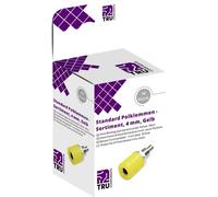 TRU COMPONENTS Assortiment de connecteurs de test embase femelle, verticale jaune 10 pc(s)