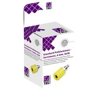 TRU COMPONENTS Assortiment de connecteurs de test embase femelle, verticale jaune 10 pc(s)