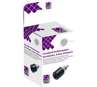 TRU COMPONENTS Assortiment de connecteurs de test embase femelle, verticale noir 10 pc(s)