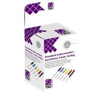 TRU COMPONENTS Assortiment de connecteurs de test mâle, droit Ø de la broche: 4 mm noir, rouge, bleu, jaune, vert 10 parties