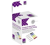 TRU COMPONENTS Assortiment de connecteurs de test mâle, droit noir, rouge,