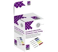 TRU COMPONENTS Assortiment de connecteurs de test mâle, droit noir, rouge, bleu, jaune, vert 10 parties