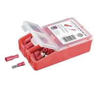 TRU COMPONENTS Assortiment de cosses à sertir 0.5 mm² 1.5 mm² rouge 140 pc(s)