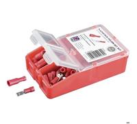 TRU COMPONENTS Assortiment de cosses à sertir 0.5 mm² 1.5 mm² rouge 140 pc(s) entièrement isolé