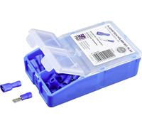 TRU COMPONENTS Assortiment de cosses à sertir 1.5 mm² 2.5 mm² bleu 140 pc(s) entièrement isolé
