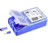 TRU COMPONENTS Assortiment de cosses à sertir 1.5 mm² 2.5 mm² bleu 140 pc(s) entièrement isolé